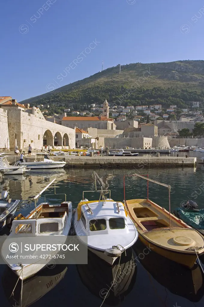 Dubrovnik Unesco World Heritage Old Town Waterfront Harbour Area