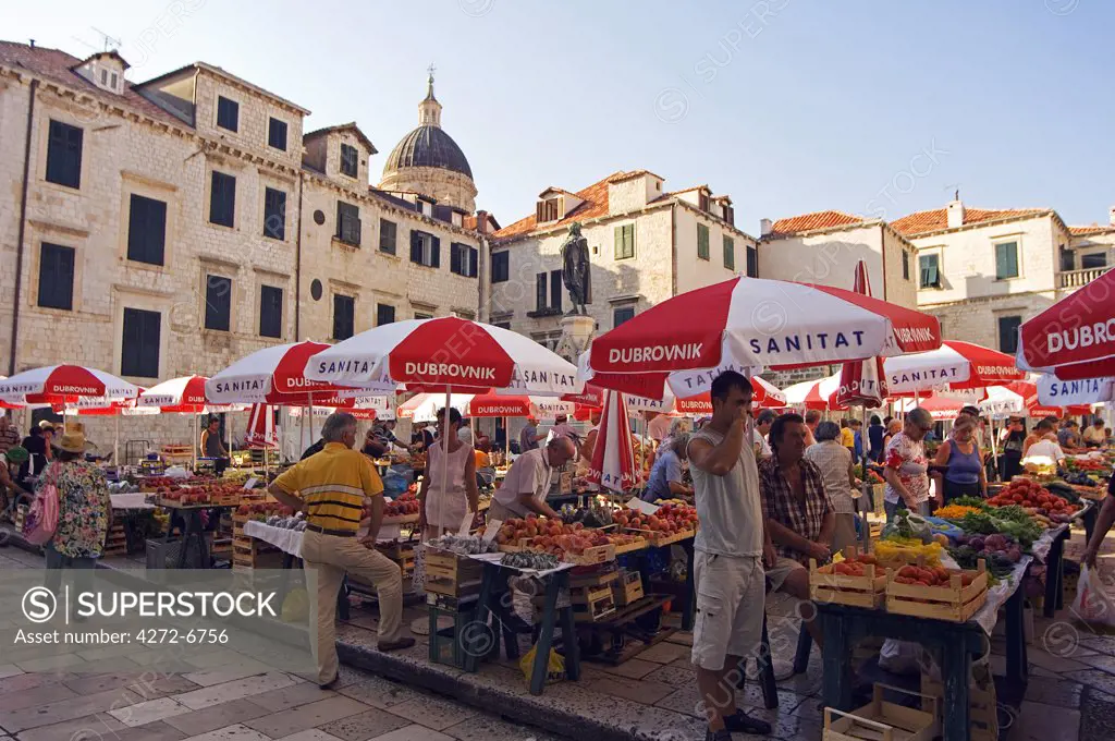 Dubrovnik Unesco World Heritage Old Town Fruit and Vegetable Market