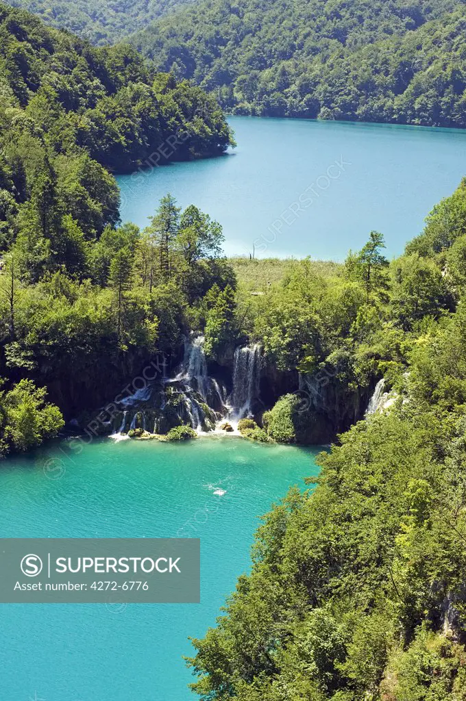 Plitvice Lakes National Park Turquoise Lakes and Waterfall