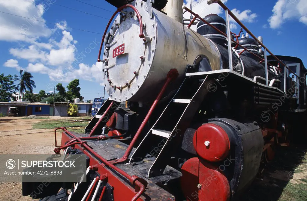 Old British built steam train serving the former slave plantations near the World Heritage town of Trinidad, Eastern Cuba