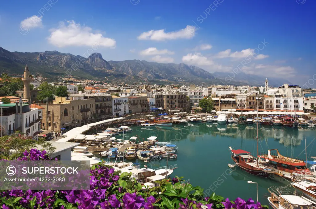 Harbour of  Girne or Keryneia in North Cyprus