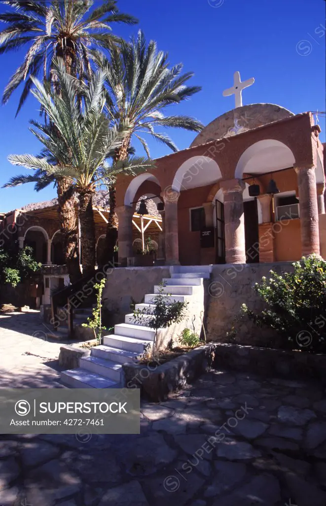 Small Christian monastery on the pilgrim route to St Catherine's Monastery