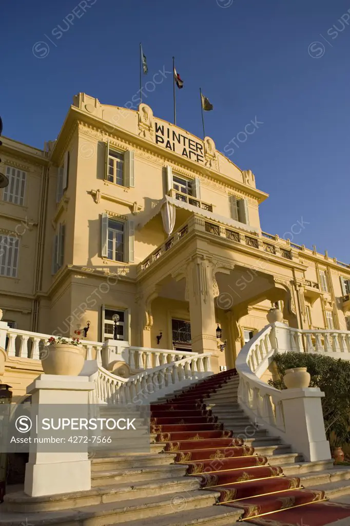 The luxurious Winter Palace Hotel in Luxor, Egypt. Previous guests include Howard Carter and the Earl of Carnarvon.