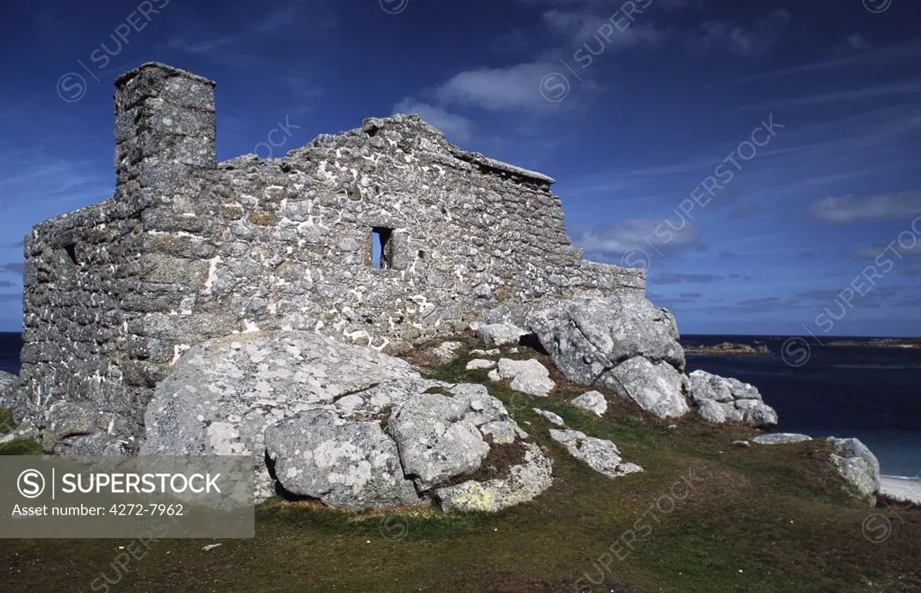 The Blockhouse is a late 16th or early 17th century artillery fort on the east side of Tresco.