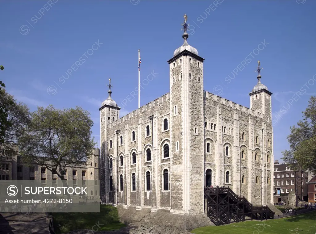 Exterior of the Tower of London.