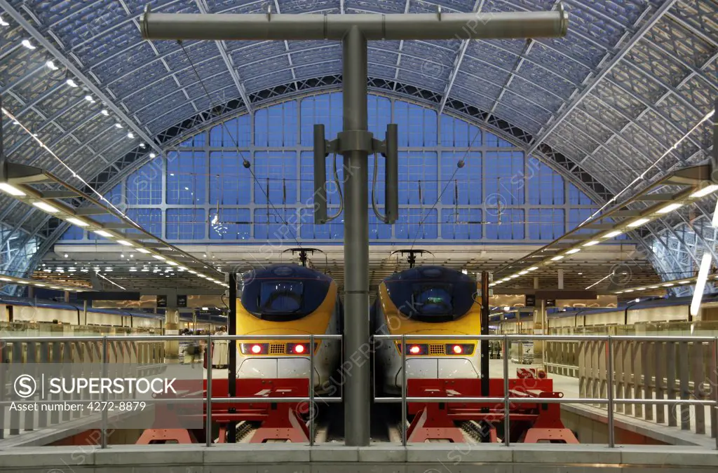 England, London,St. Pancras. St. Pancras International railway station.
