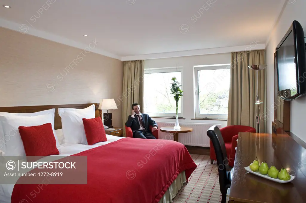 England, Northern Ireland. One of the bedrooms of the Hastings Hotel Group.