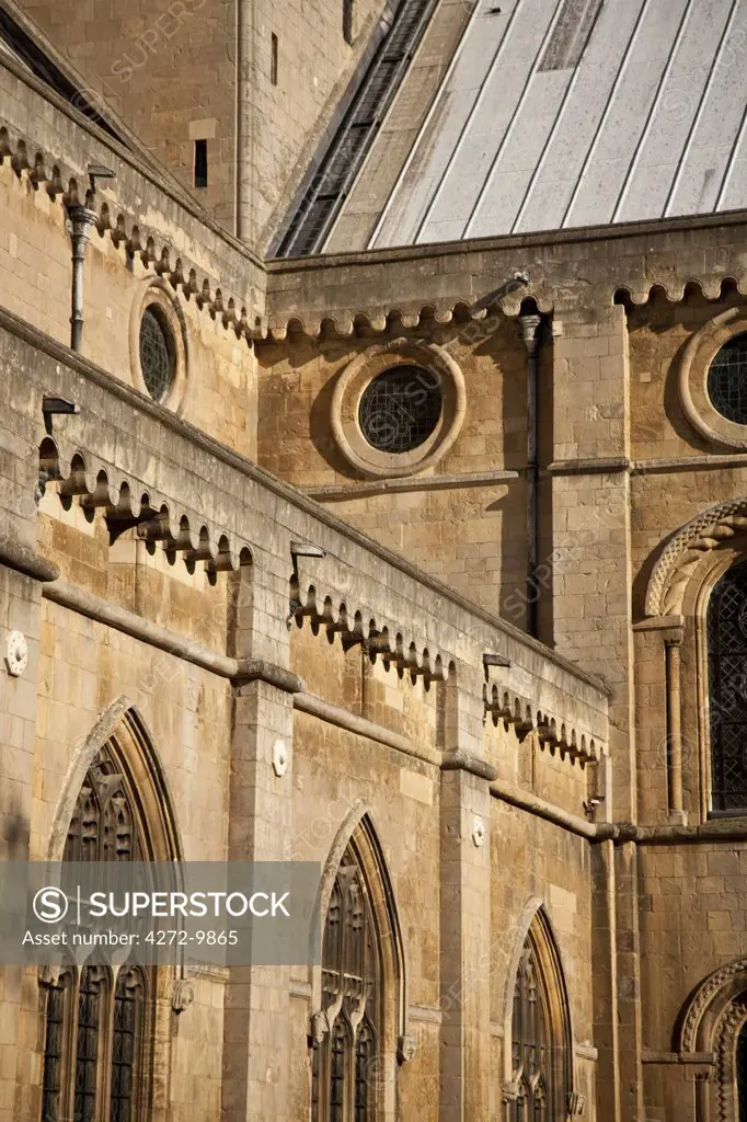 Southwell, England. Southwell MinsterThe impeccable stonework of the Norman minster.