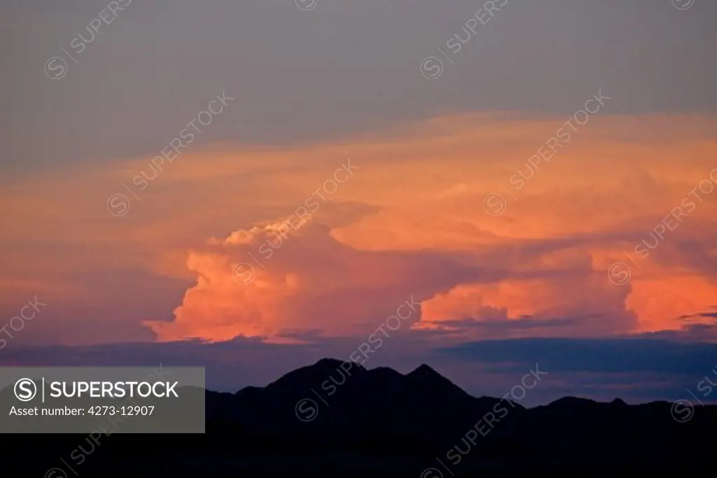 Sunset In Namib-Naukluft Park In Namibia