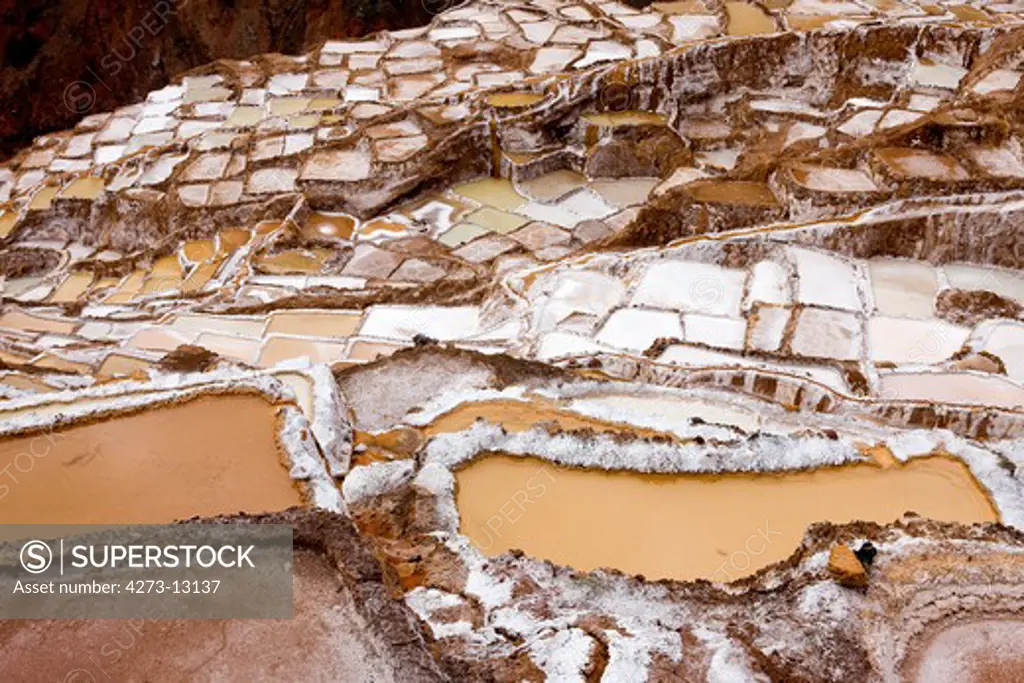 Maras Salt Mines, Salinas Near Tarabamba In Peru