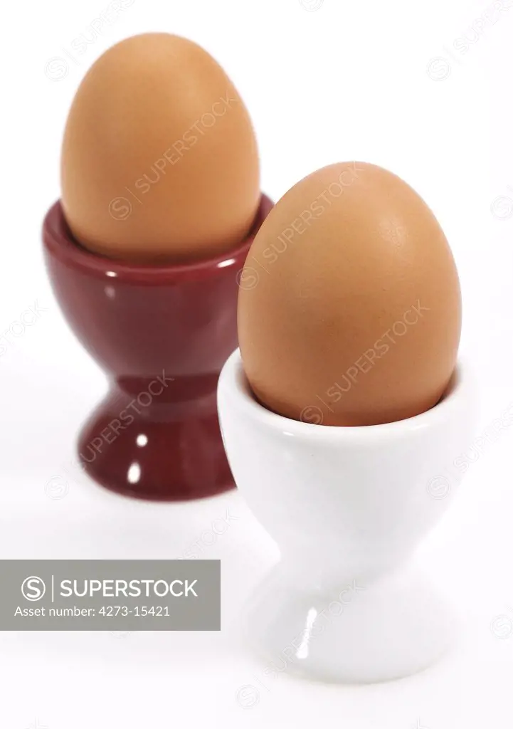 Soft-Boiled Egg with Egg Cup for Breakfast