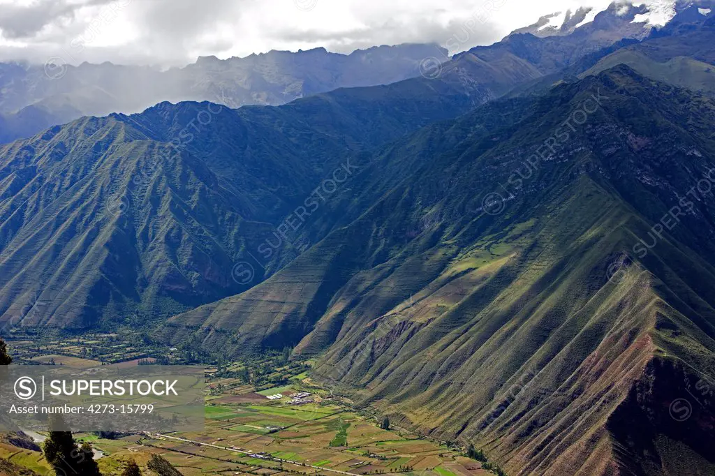 Mountain Landscape, Andes cordillera near Cuzco in Peru