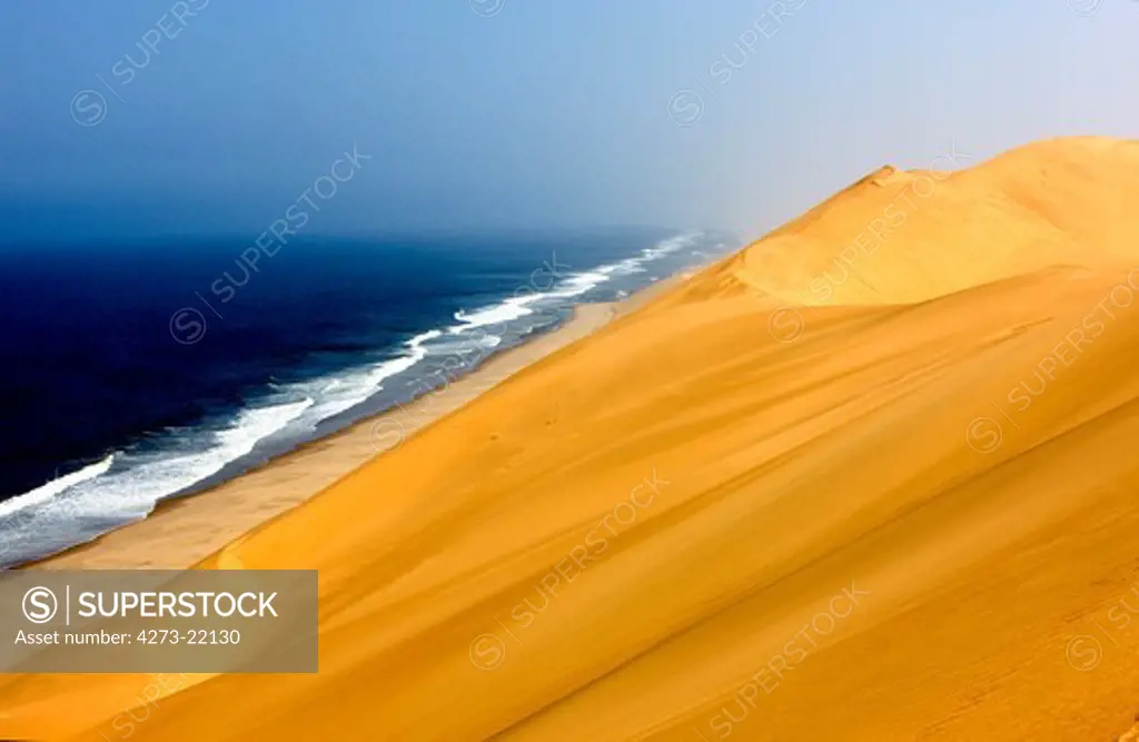 Sand Dunes, Desert near Walvis Bay in Namibia