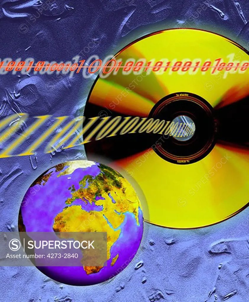 Earth Planet With Dvd, Symbolic Image