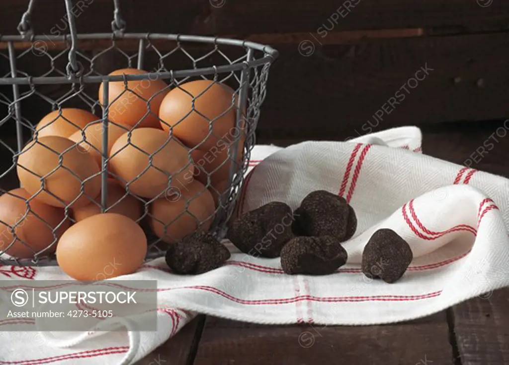 Chicken Eggs With Perigord Truffle, Tuber Melanosporum
