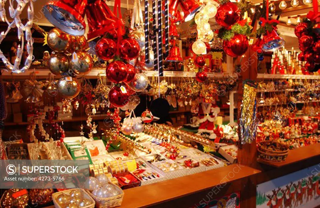 Christmas Market In Alsace, Strasburg In East Of France