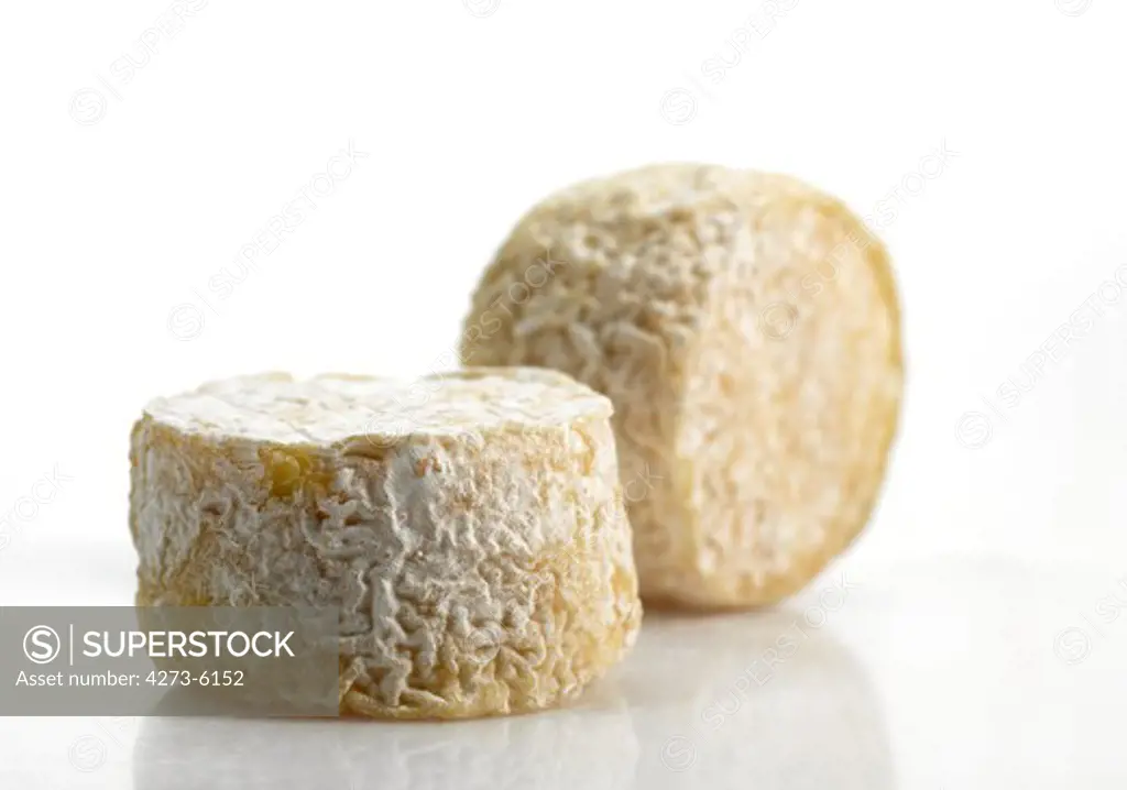 French Cheese Called Crottin De Chevre, A Goat Cheese