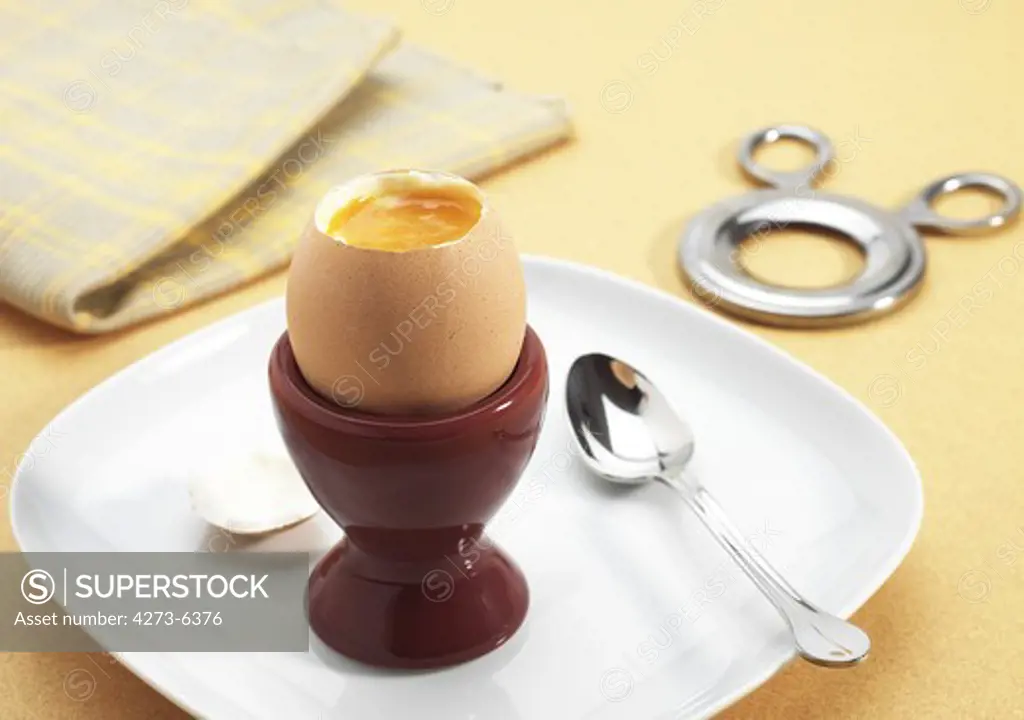 Soft-Boiled Chicken Egg In Eggcup