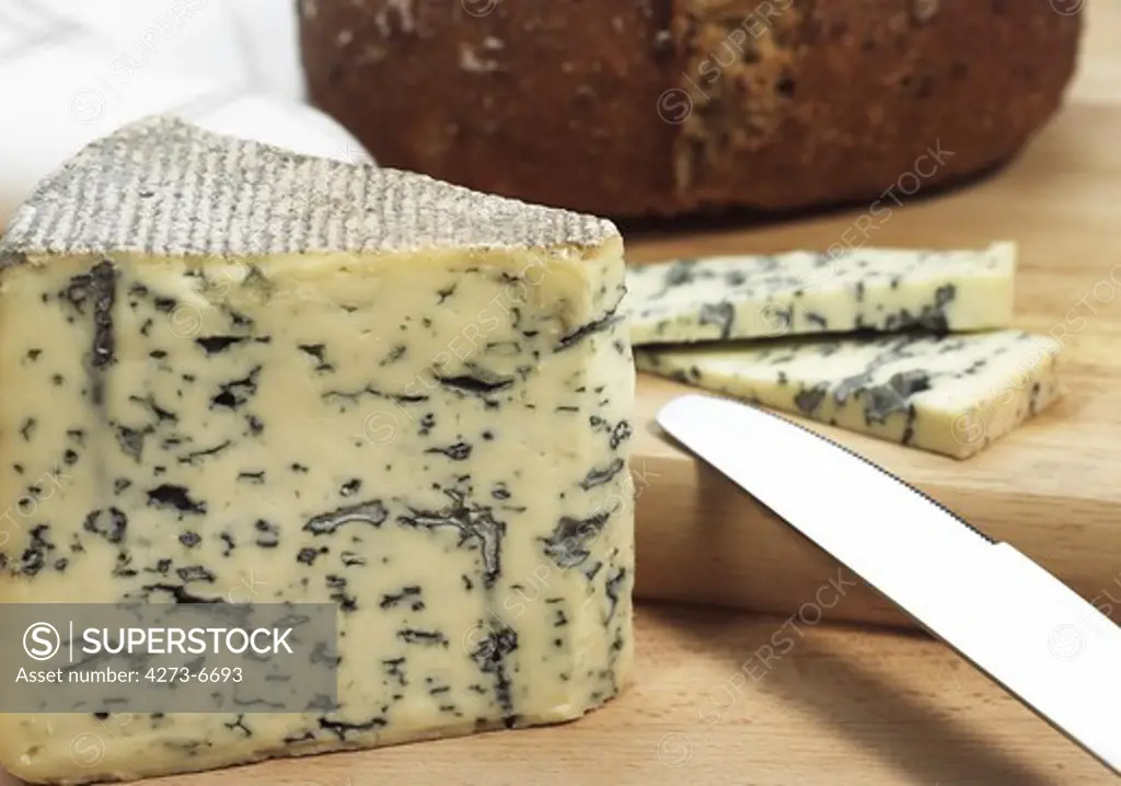Bleu Des Causses, A French Cheese Made With Cow'S Milk