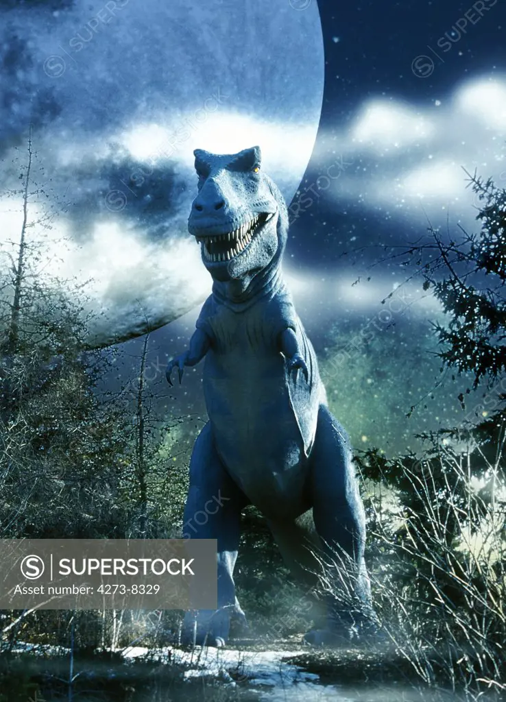 Tyrannosaur Tyrannosaurus Rex, Carnivorous Theropod Dinosaur From The Late Cretaceous Period In North America