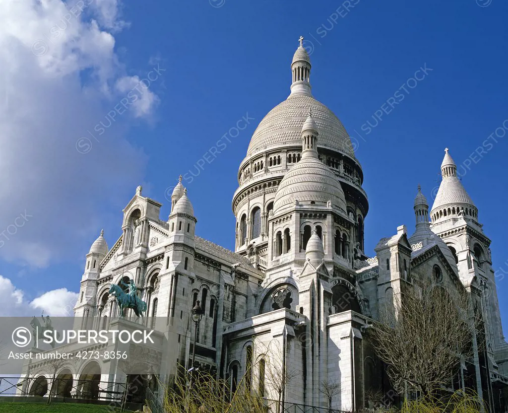 Sacre Coeur Basilica In Montmartre, Paris