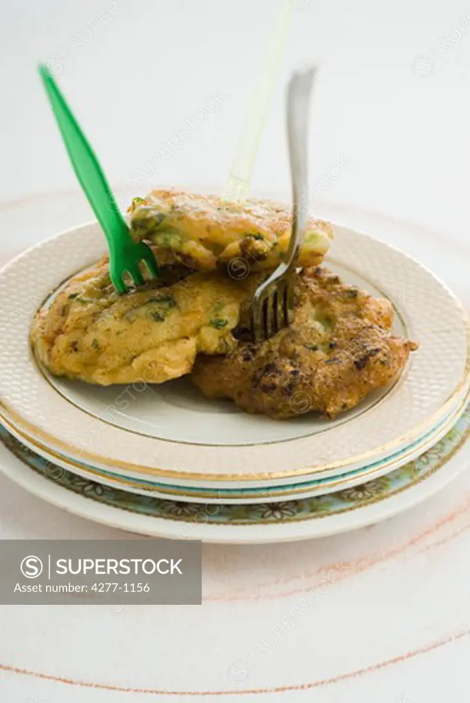 Fish and lemongrass fritters