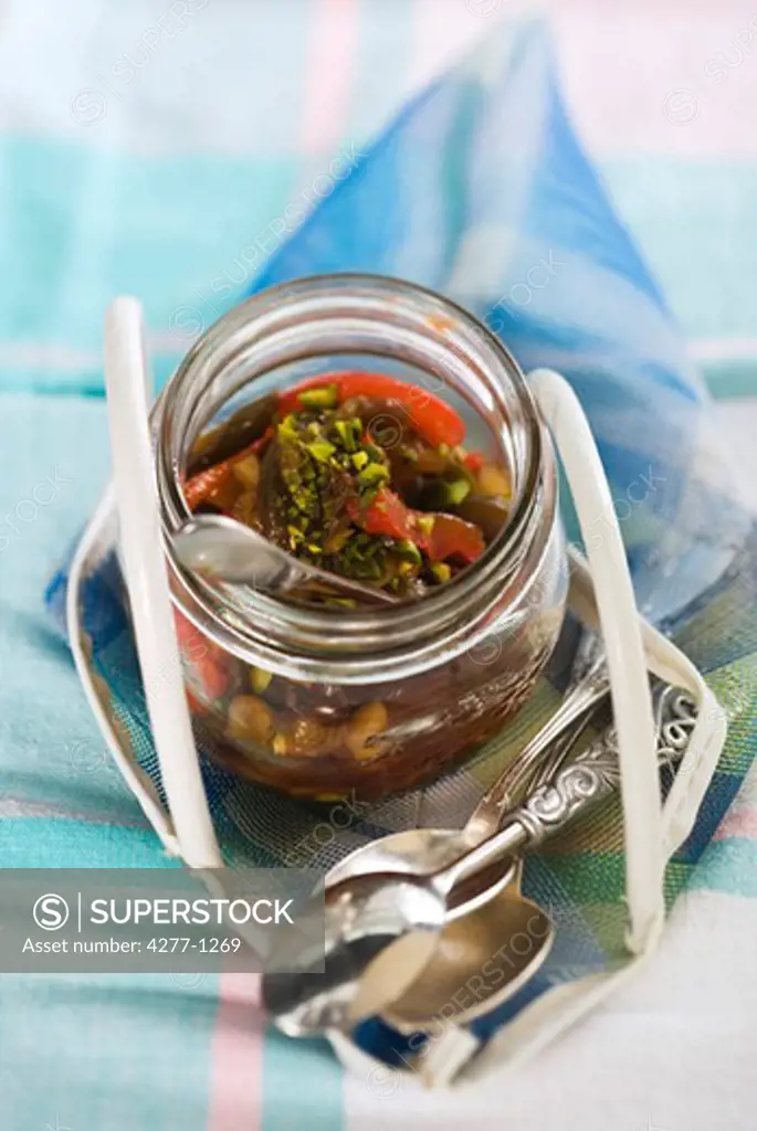 Bell pepper confit with honey