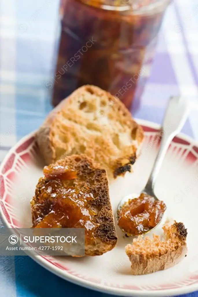 Bergamot marmalade with toast