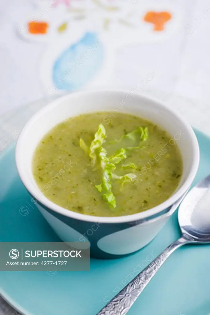Lettuce soup
