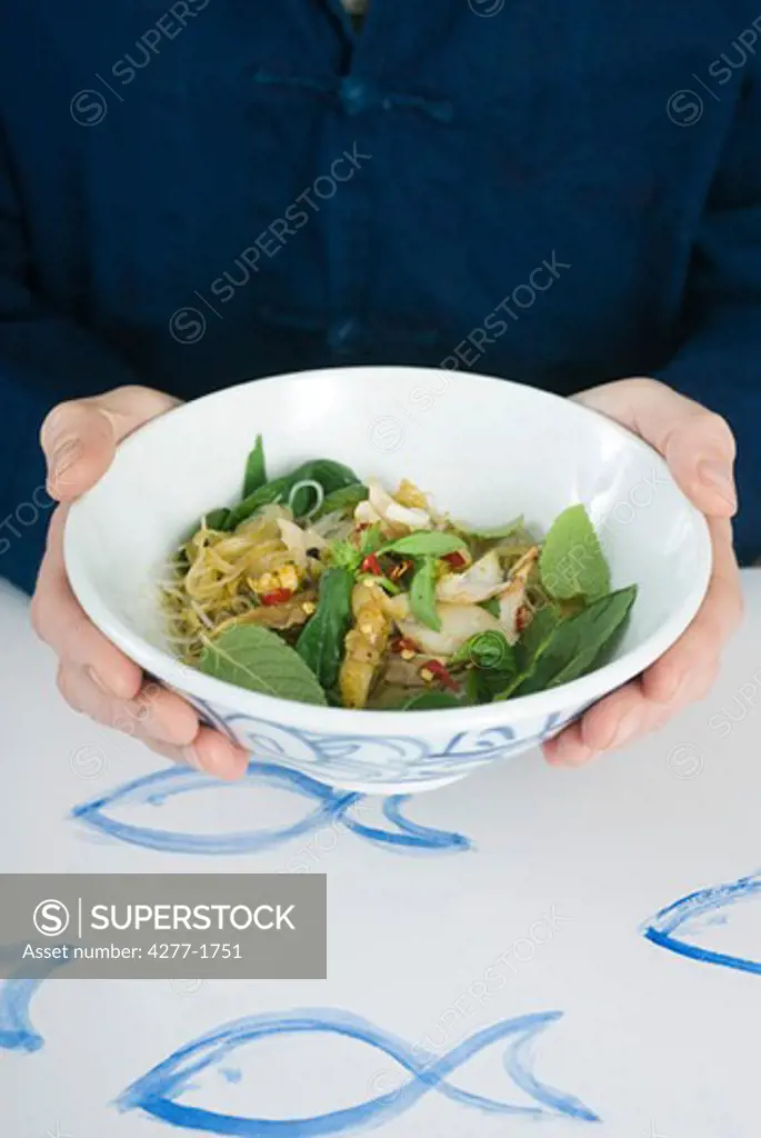 Spicy fish salad