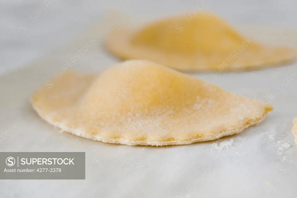 Uncooked ricotta turnovers
