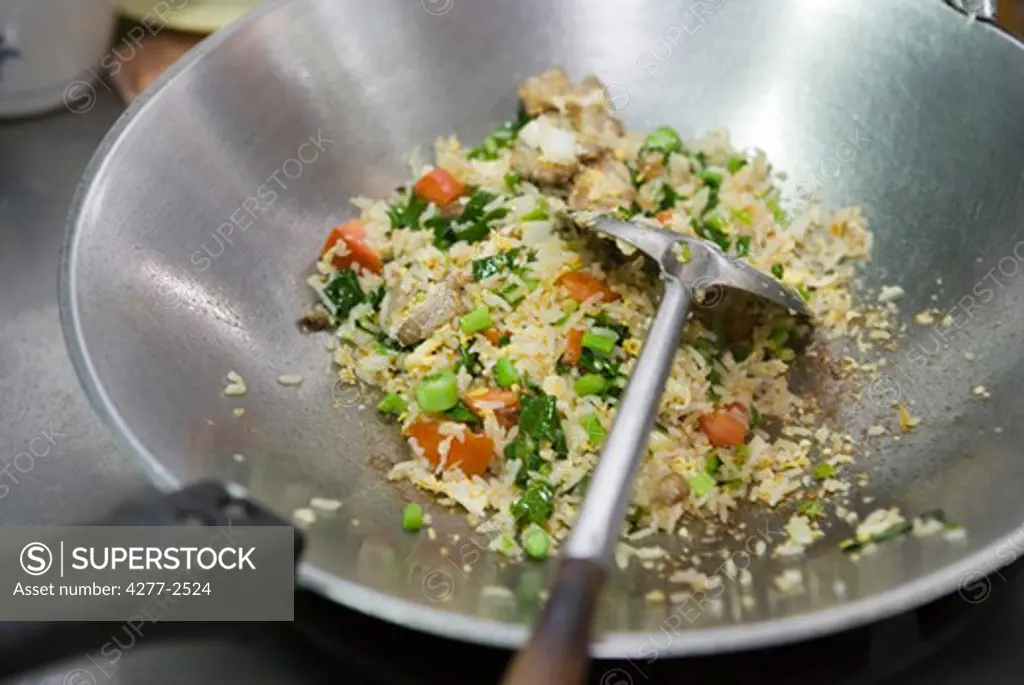 Fried rice with chicken or pork