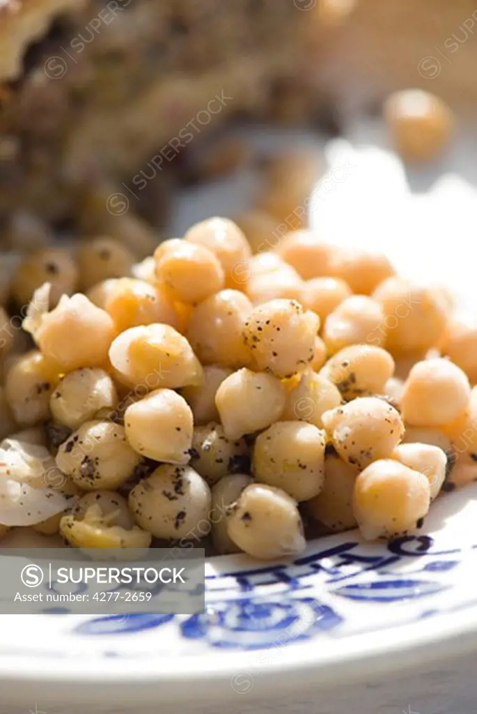 Cooked chick peas