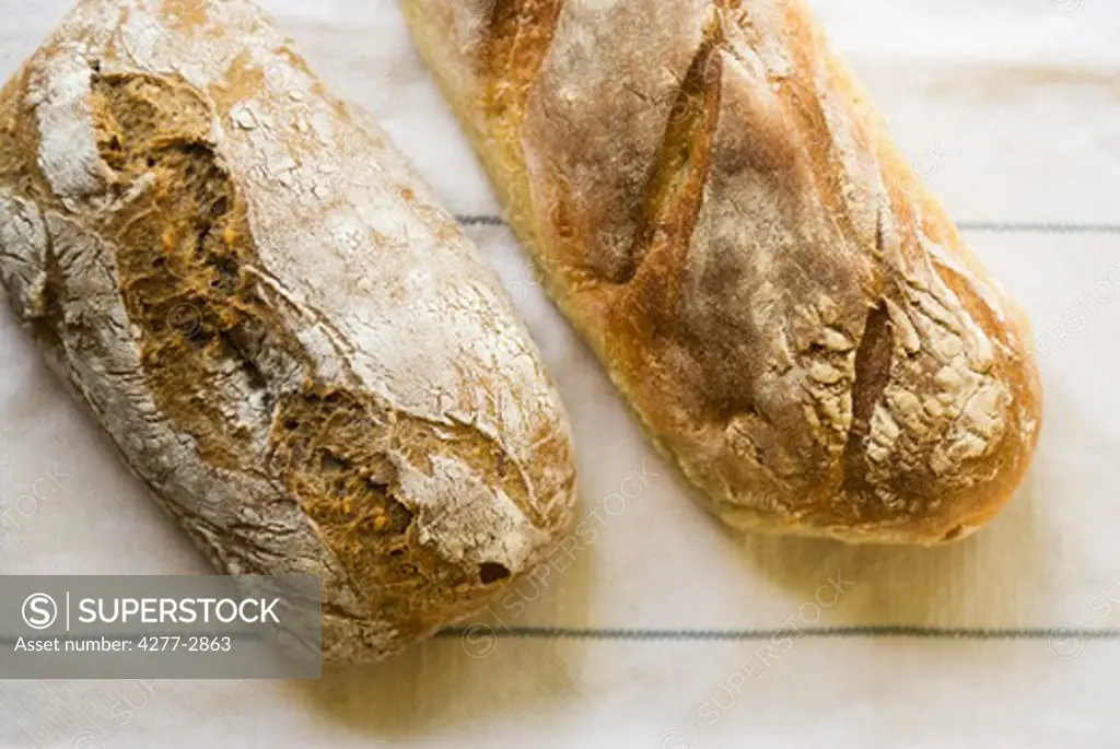 Loaves of fresh bread