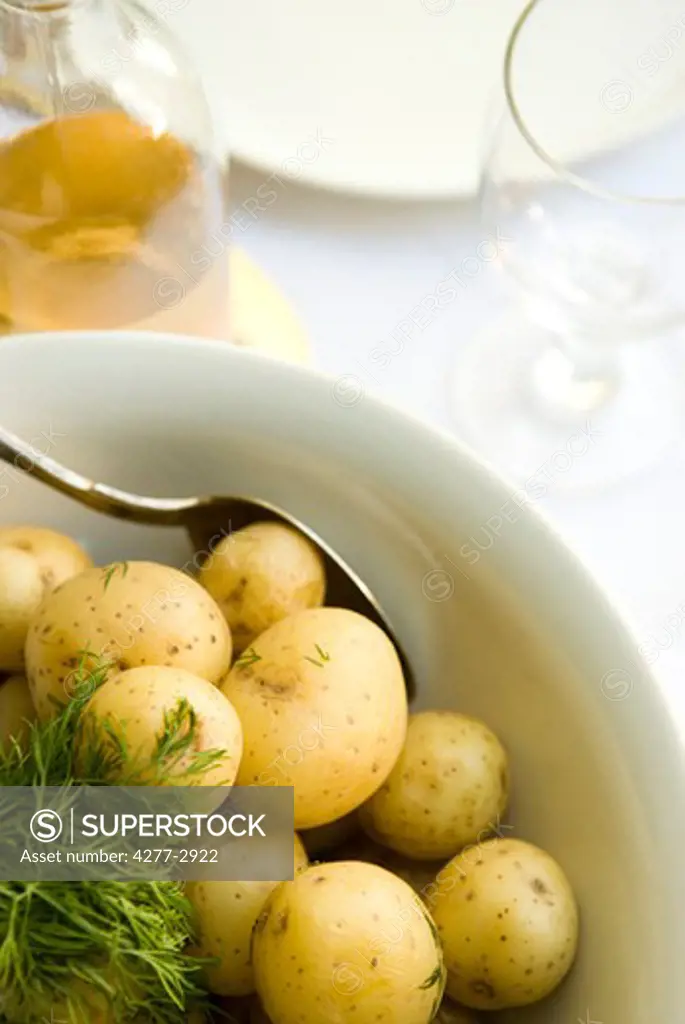 New potatoes with dill