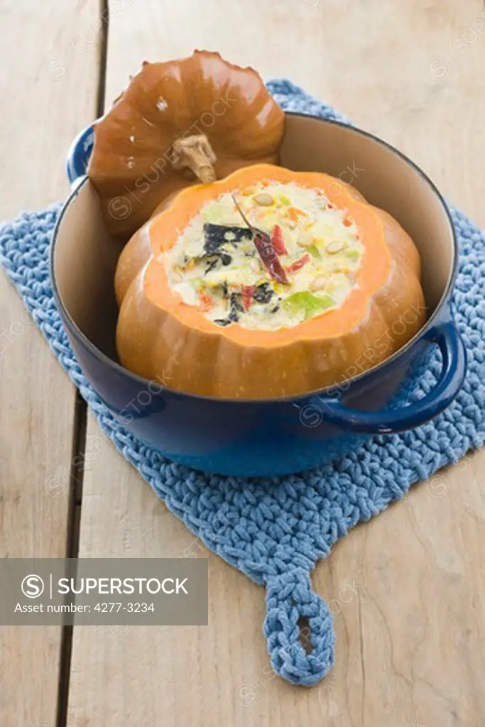 Pumpkin with coconut milk