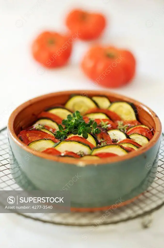 Tomato-zucchini tian