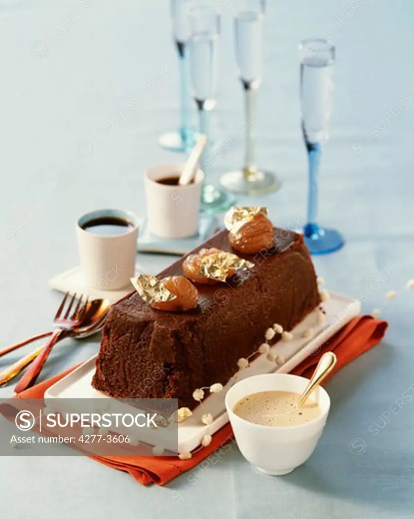 Chocolate-chestnut cake