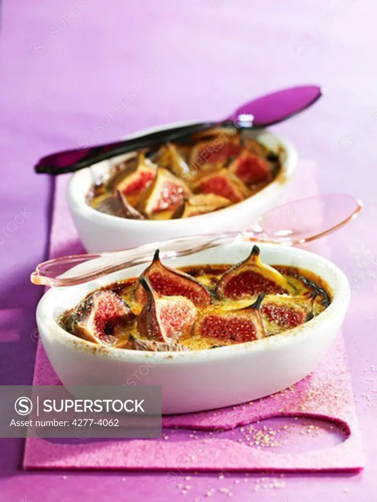 Gratin of figs with cinnamon