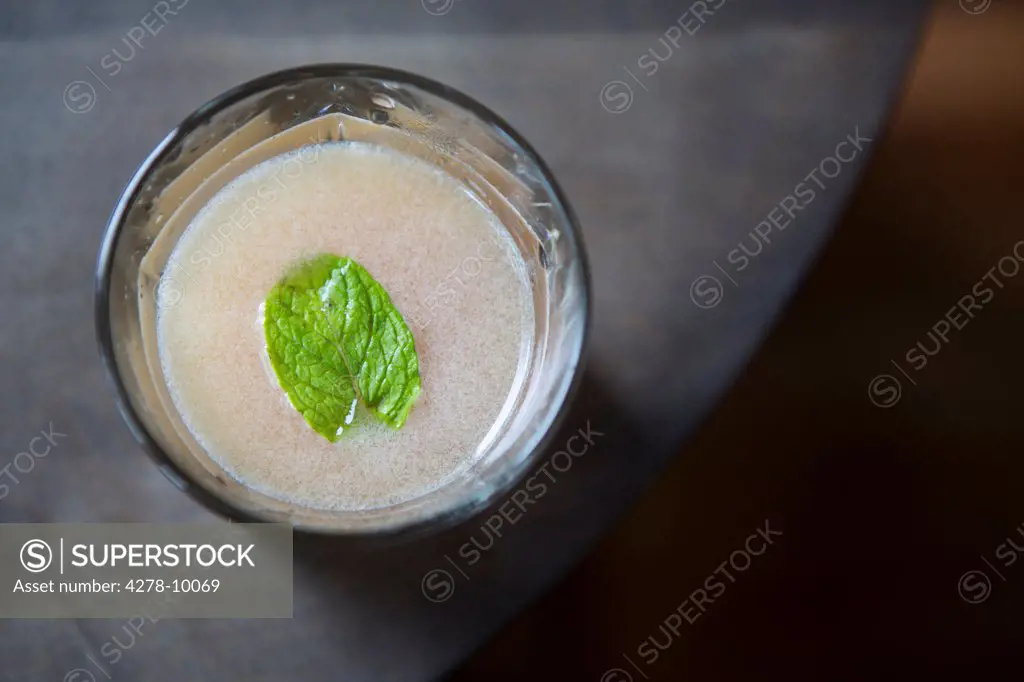 Cocktail with Mint Leaf