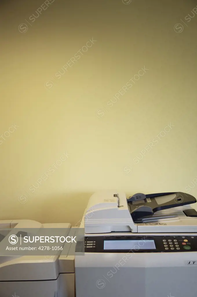 Close up of office copier