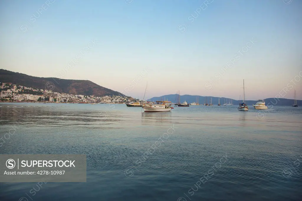 View of Bodrum Bay, Bodrum Peninsula , Turkey