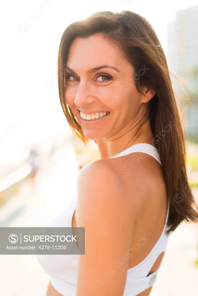 Smiling Woman Outdoors