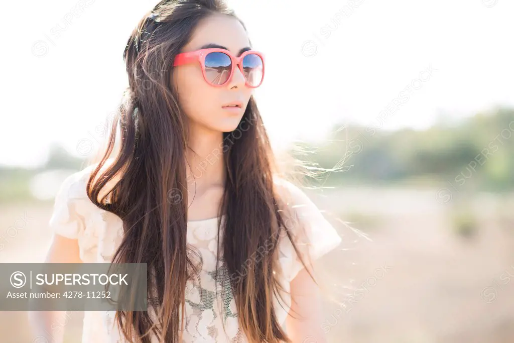 Portrait of Young Woman Outdoors