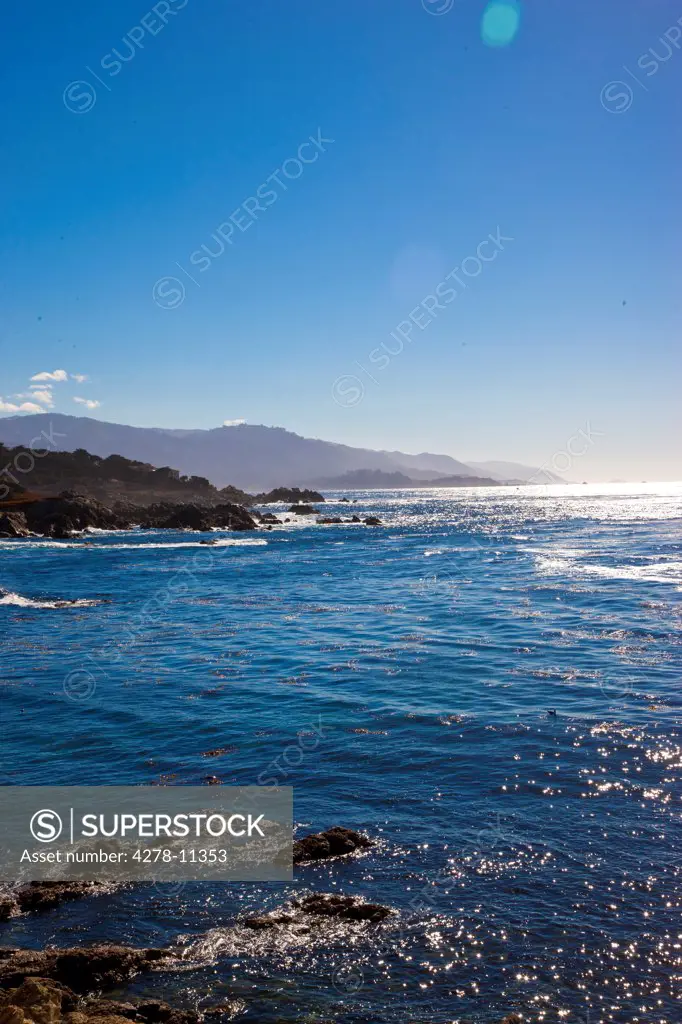 Pacific Coastline along Monterey Peninsula, California, USA