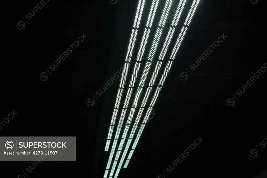 Tunnel Lights, Close-up view, Low angle view