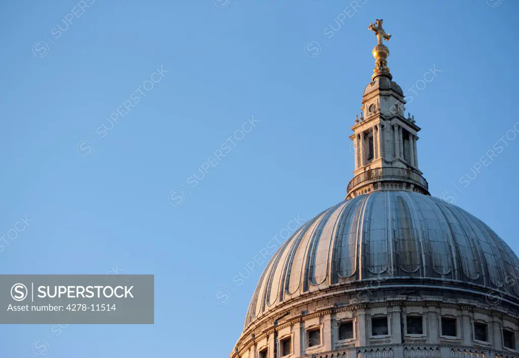 Dome of St. Paul's Cathedral, London, England, UK