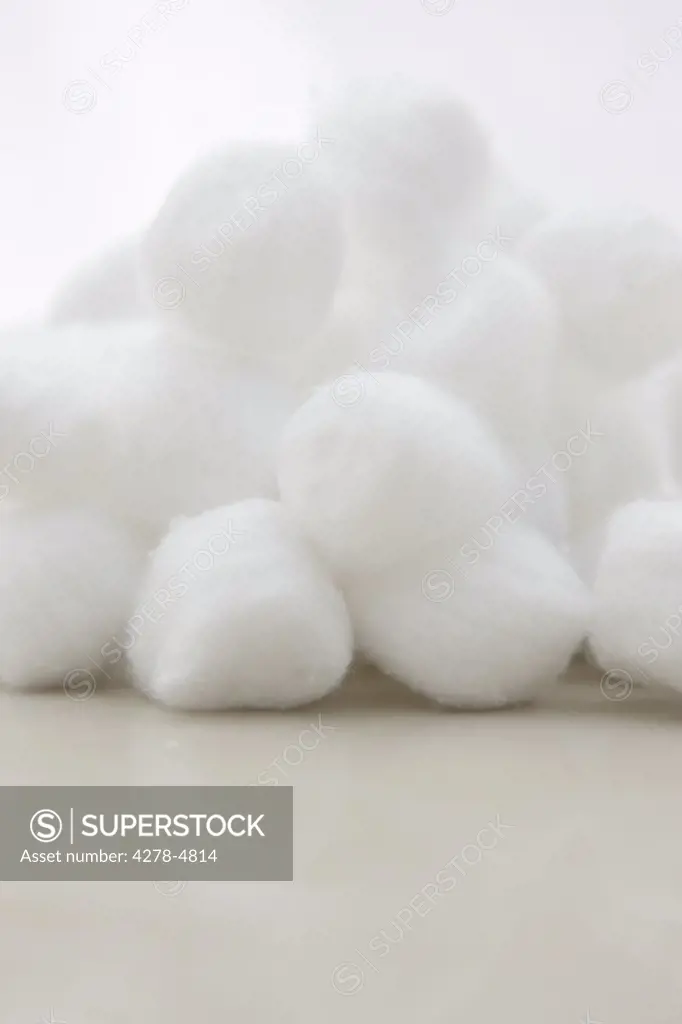 Close up of cotton balls