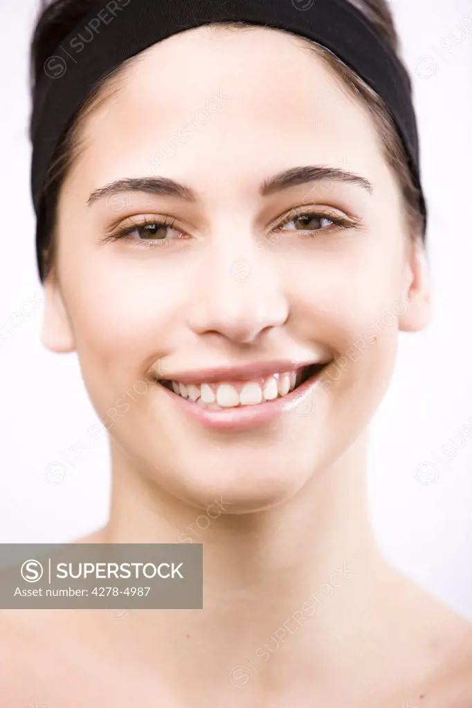 Close up of a smiling young woman