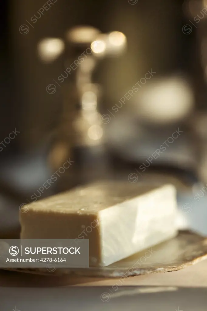 Close up of a bar of soap